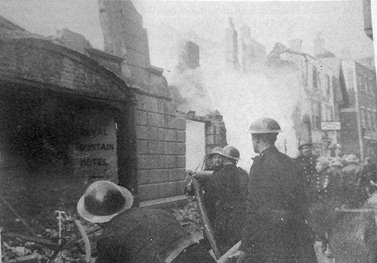 The Royal Fountain was devastated by the Luftwaffe in 1942. Picture: Rory Kehoe