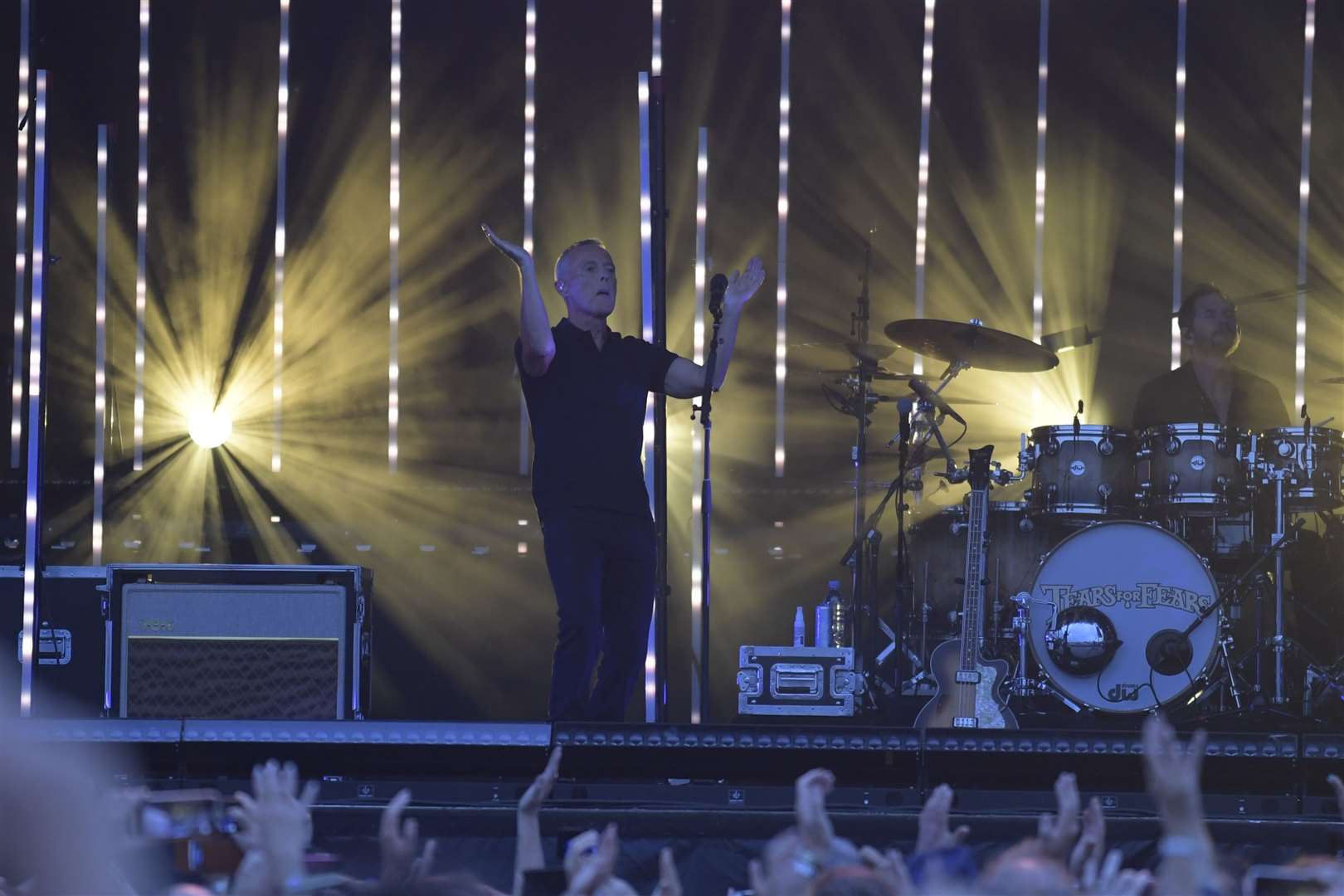 Curt Smith performs at Kent Cricket Club's ground