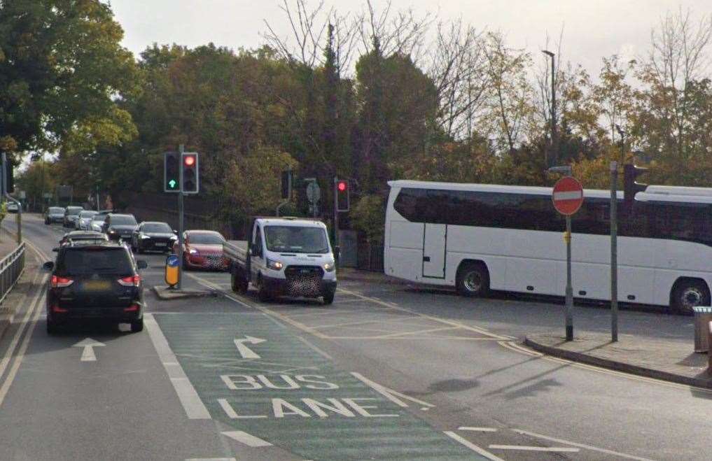 New ANPR cameras are going to be installed in Maidstone Road, Chatham. Photo: Google