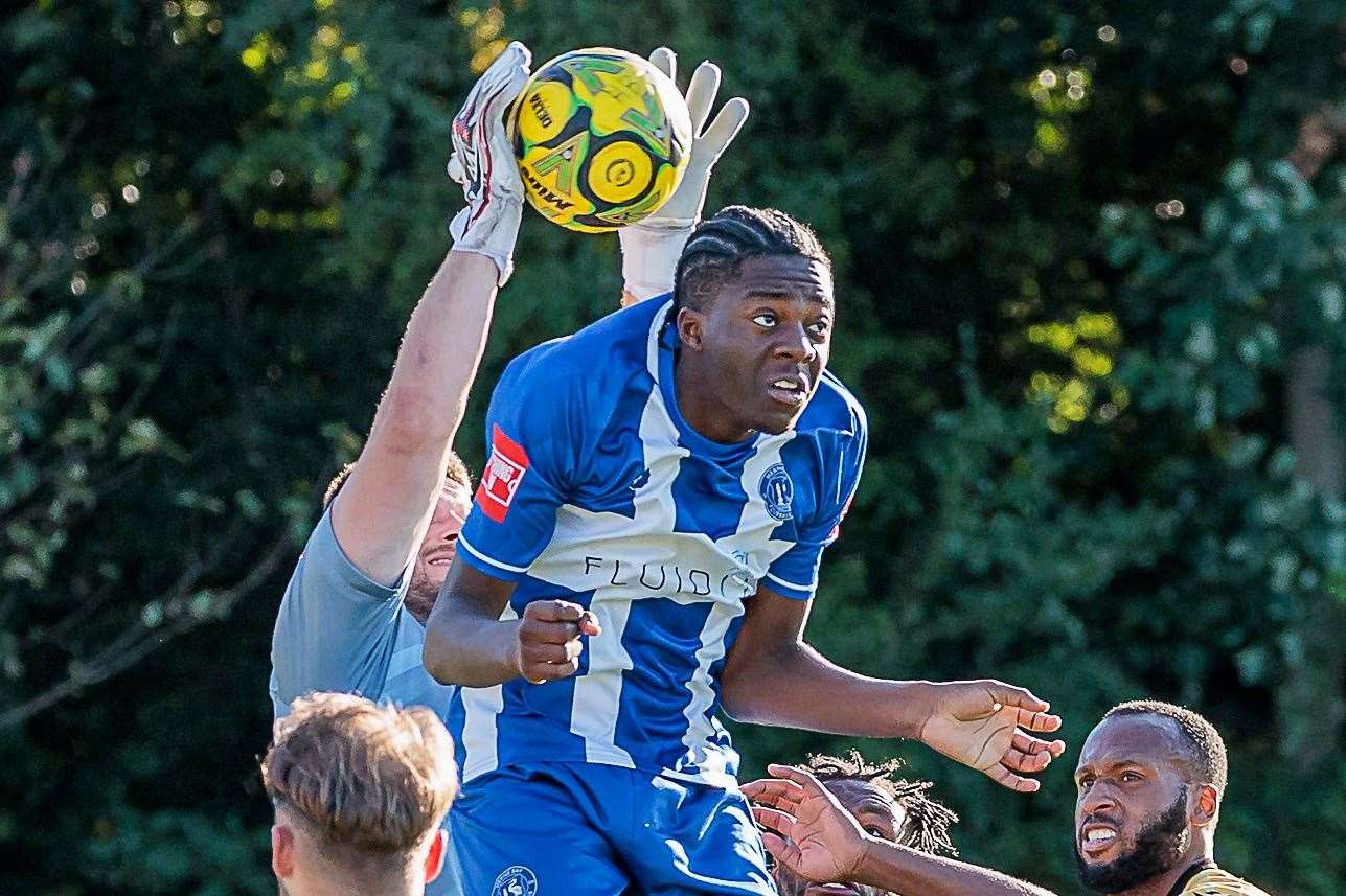 Defender Joel Odeniran - has netted in each of Bay’s last two games. Picture: Helen Cooper