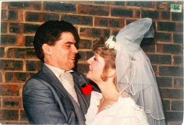 Robert and Lucy Clark on their wedding day