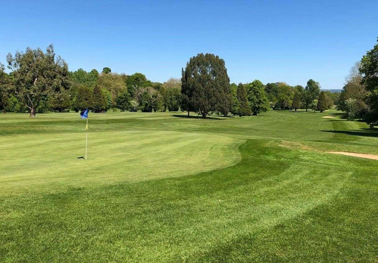 The 18th hole of the Hurricane course at West Malling Golf Club. Picture: Greg Still/West Malling Golf Club