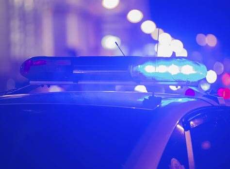 Police stopped the car at 11pm on the A2. Stock picture.