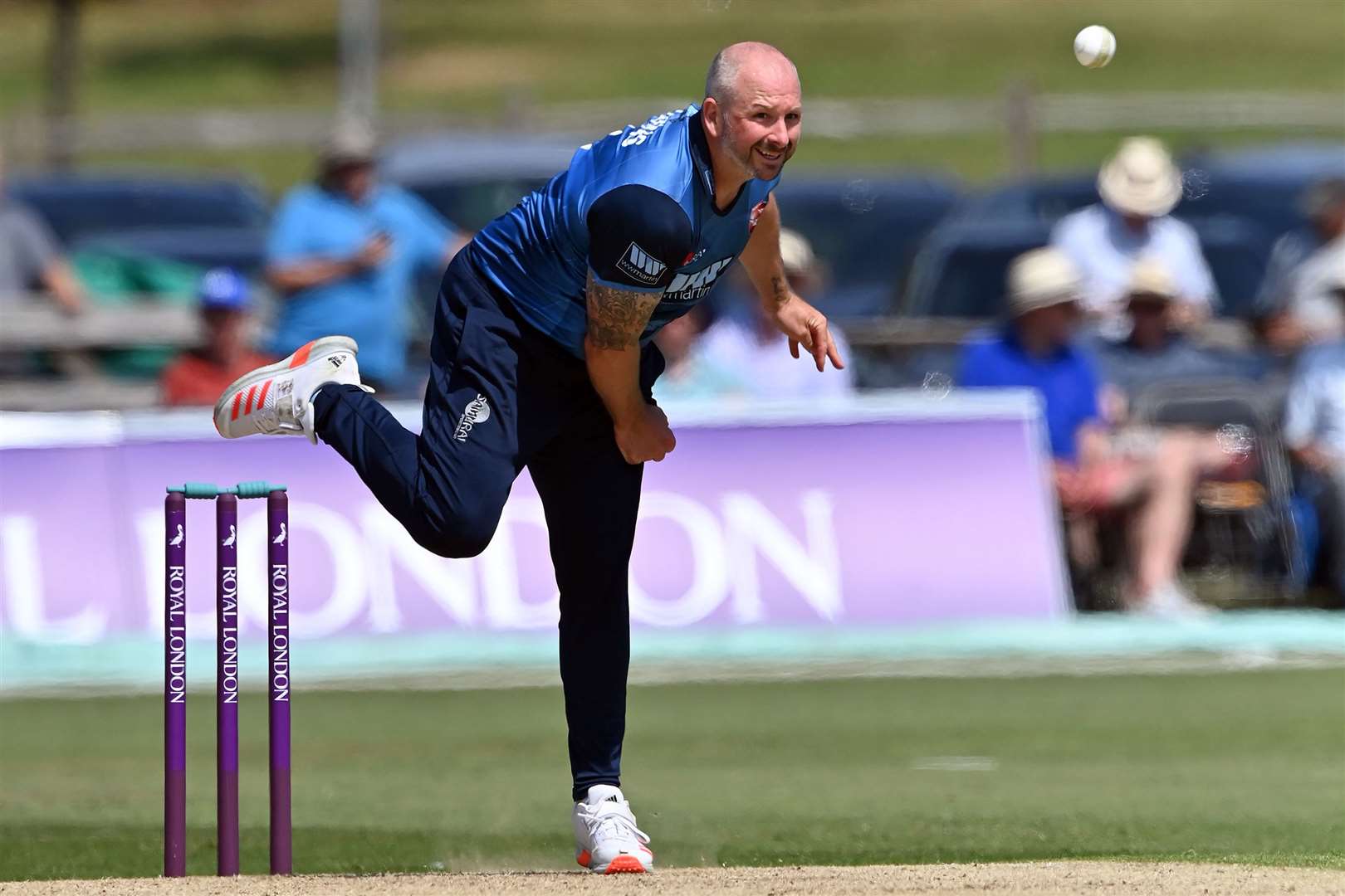 Darren Stevens in full flow at Beckenham on Thursday. Picture: Keith Gillard (49482837)