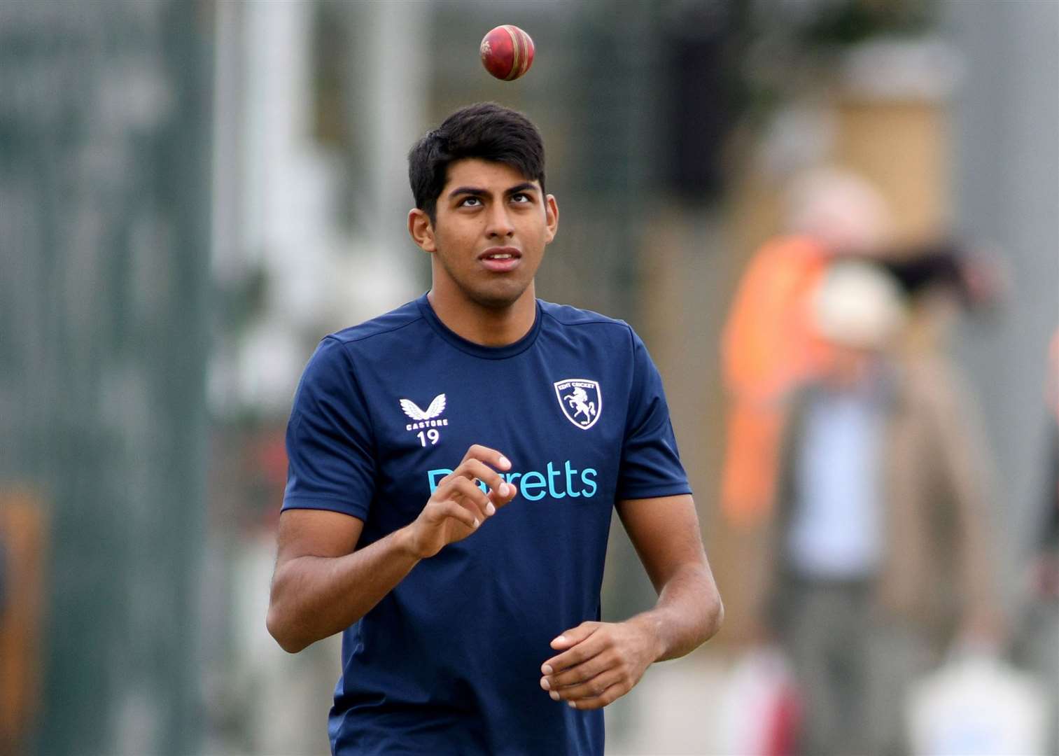 Jas Singh - returned figures of 2-37 from his four overs for Kent Spitfires. Picture: Barry Goodwin