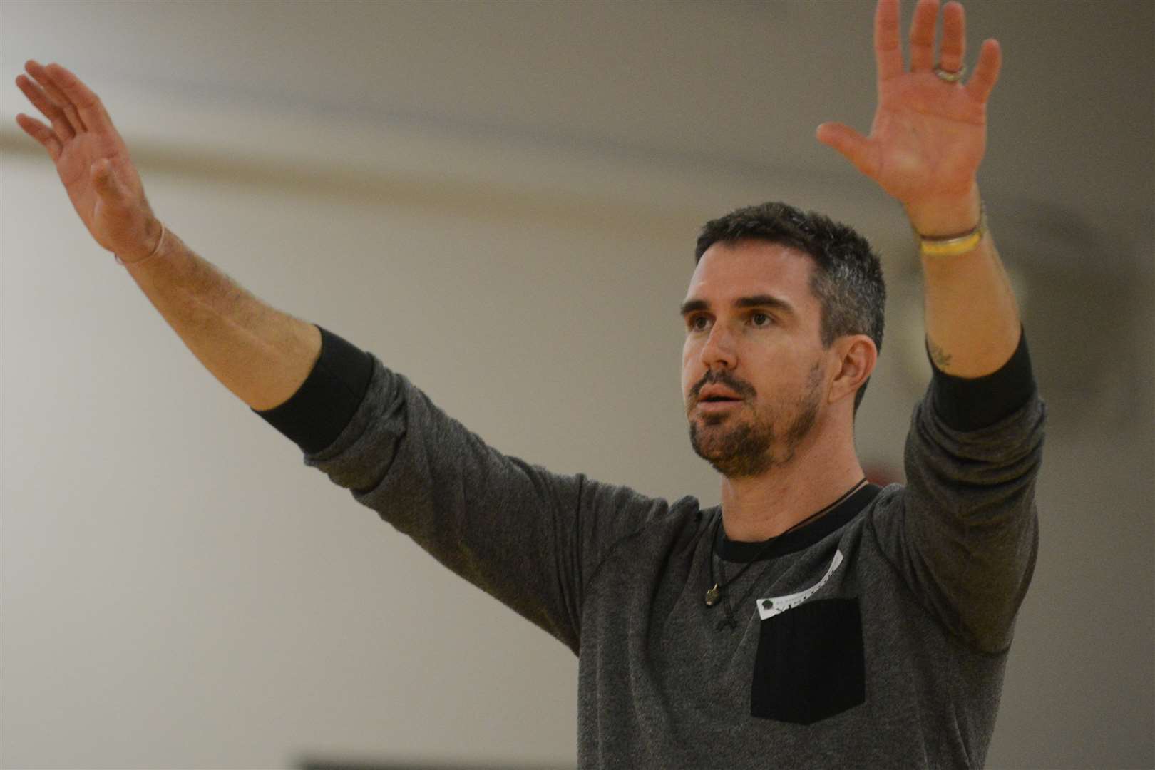 Kevin Pietersen during a visit to a school in Canterbury last year. Picture: Gary Browne