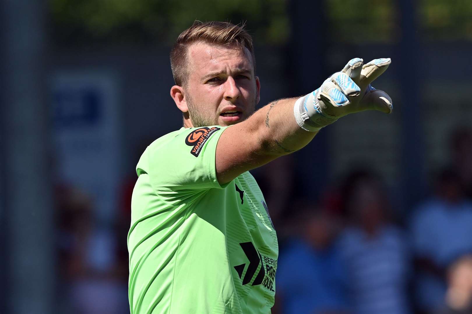 Dartford goalkeeper Dan Wilks is currently on loan at Hayes and Yeading. Picture: Keith Gillard