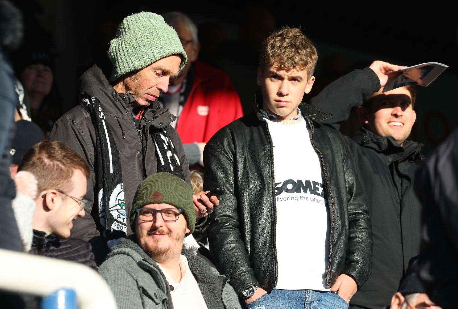 Dover fans before the match Picture: Andy Jones