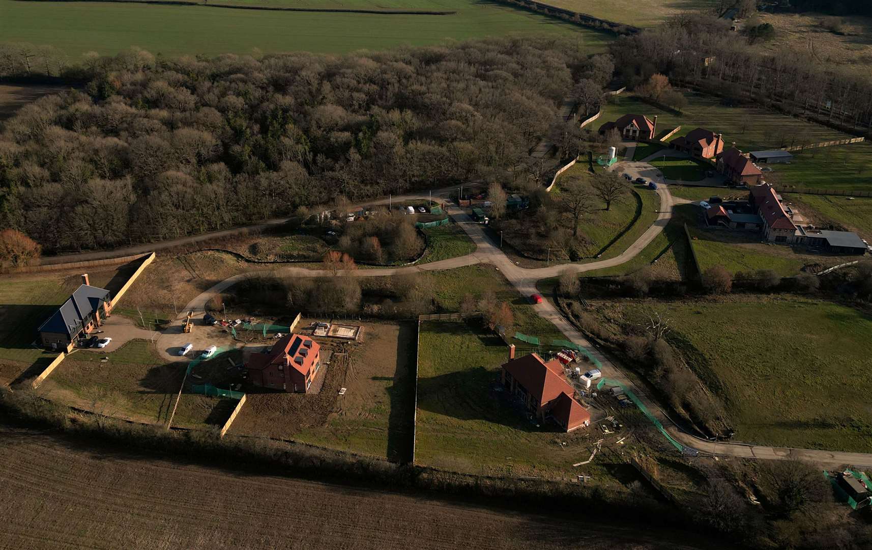 The exclusive housing estate has been built on the former Great Chart Golf Club. Picture: Barry Goodwin