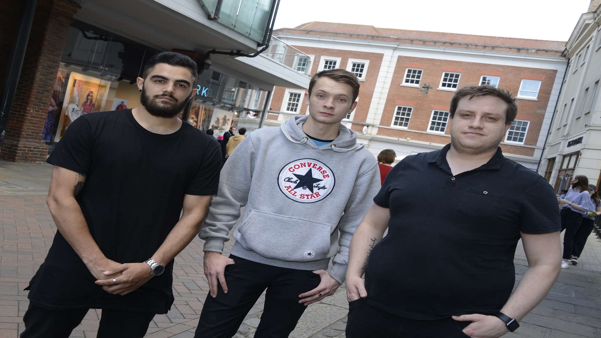 From left, Charlie Vanstone, Sam Eagleson and Edd Withers