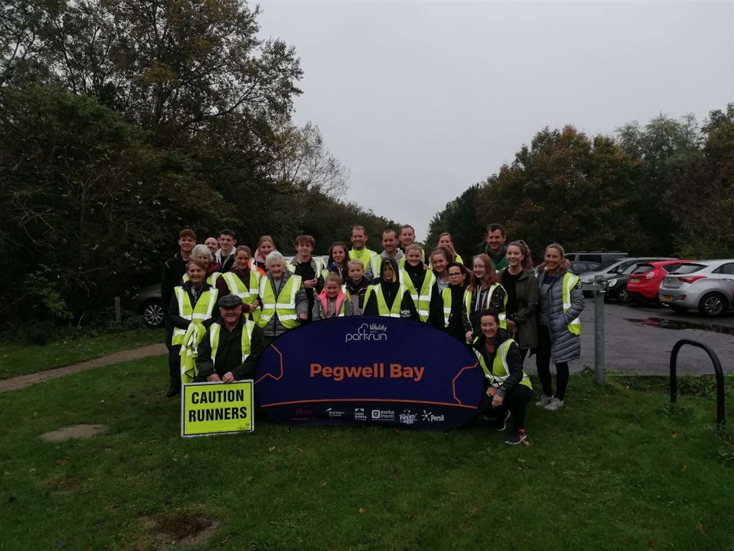 Members of the Upton and Clay families at the Pegwell Bay parkrun (19279423)