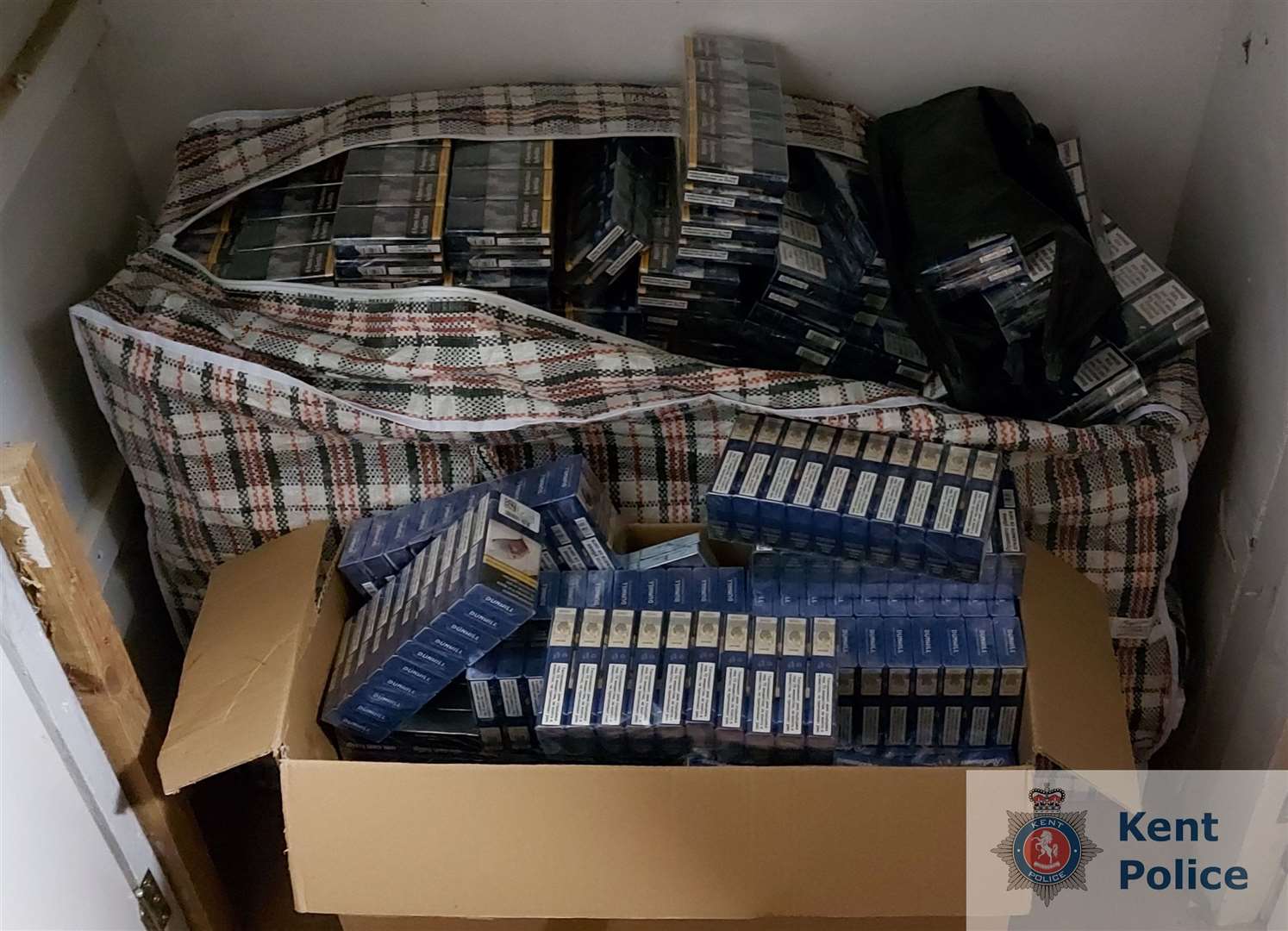 The seized cigarettes