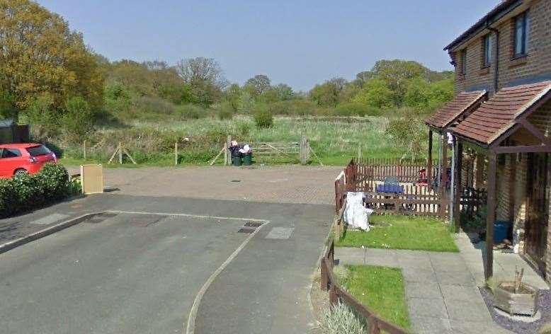 The fields at the end of Farley Close where the homes will be built