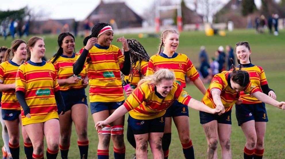 Captain Molly Errington leads the celebrations Picture: Face.It Visuals