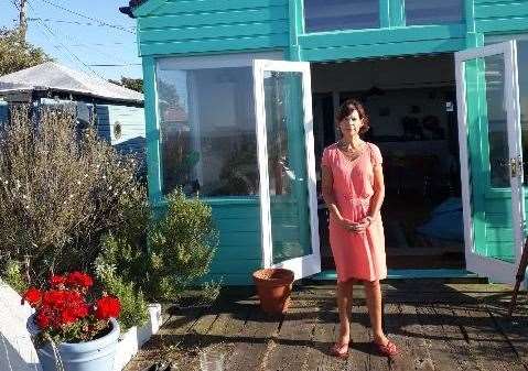 Hattie Edmonds outside her coastal home in Seasalter. Photo: Hattie Edmonds