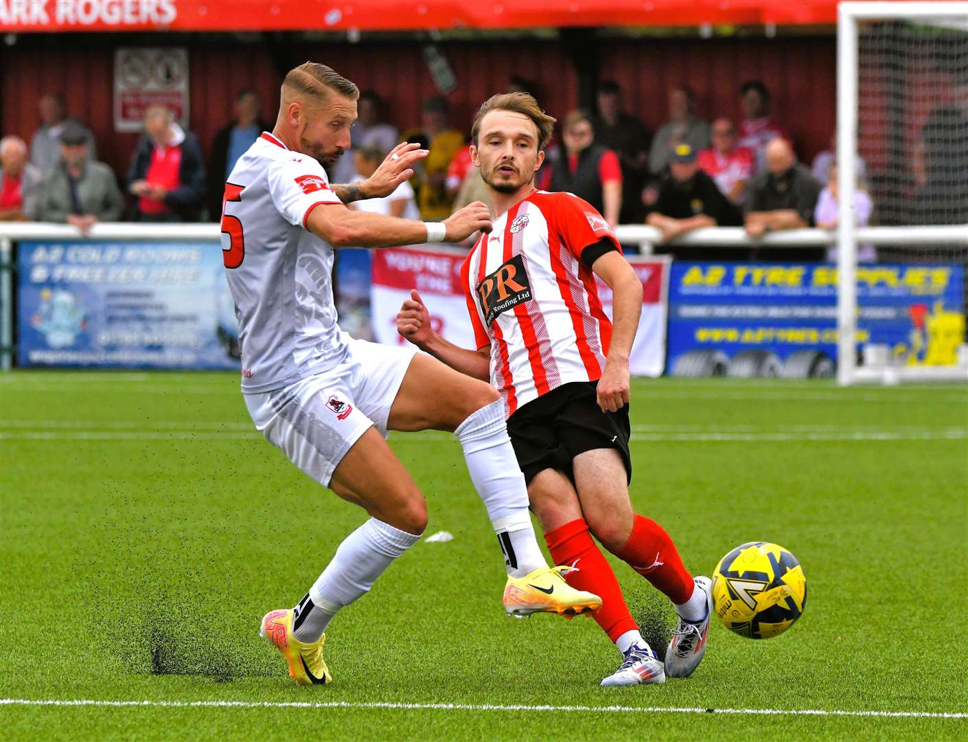 Lee Martin made his first start since rejoining Ramsgate in their FA Trophy win at Sheppey. Picture: Marc Richards