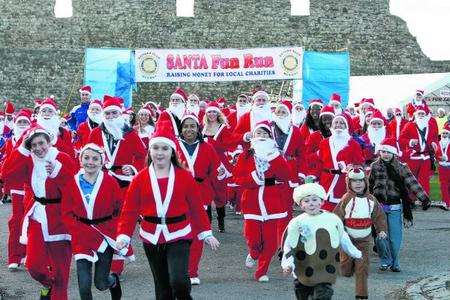 Santa fun run in Rochester