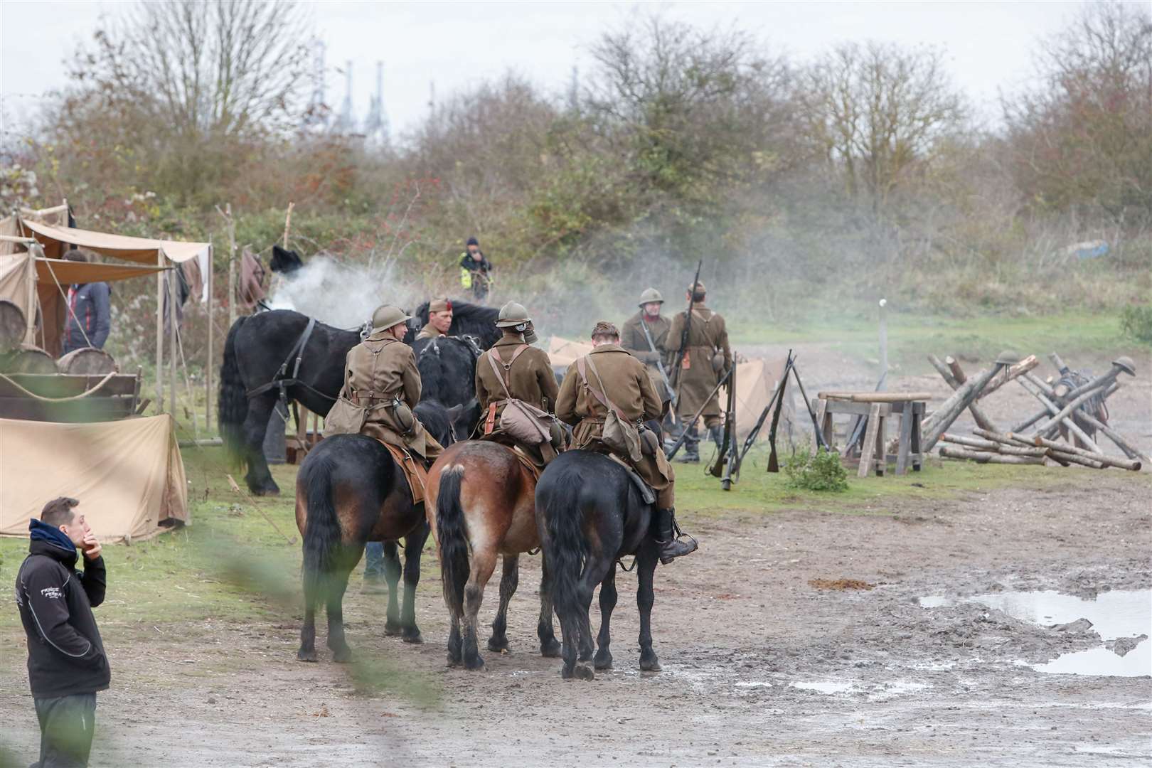 Filming for Wonder Woman in 2015