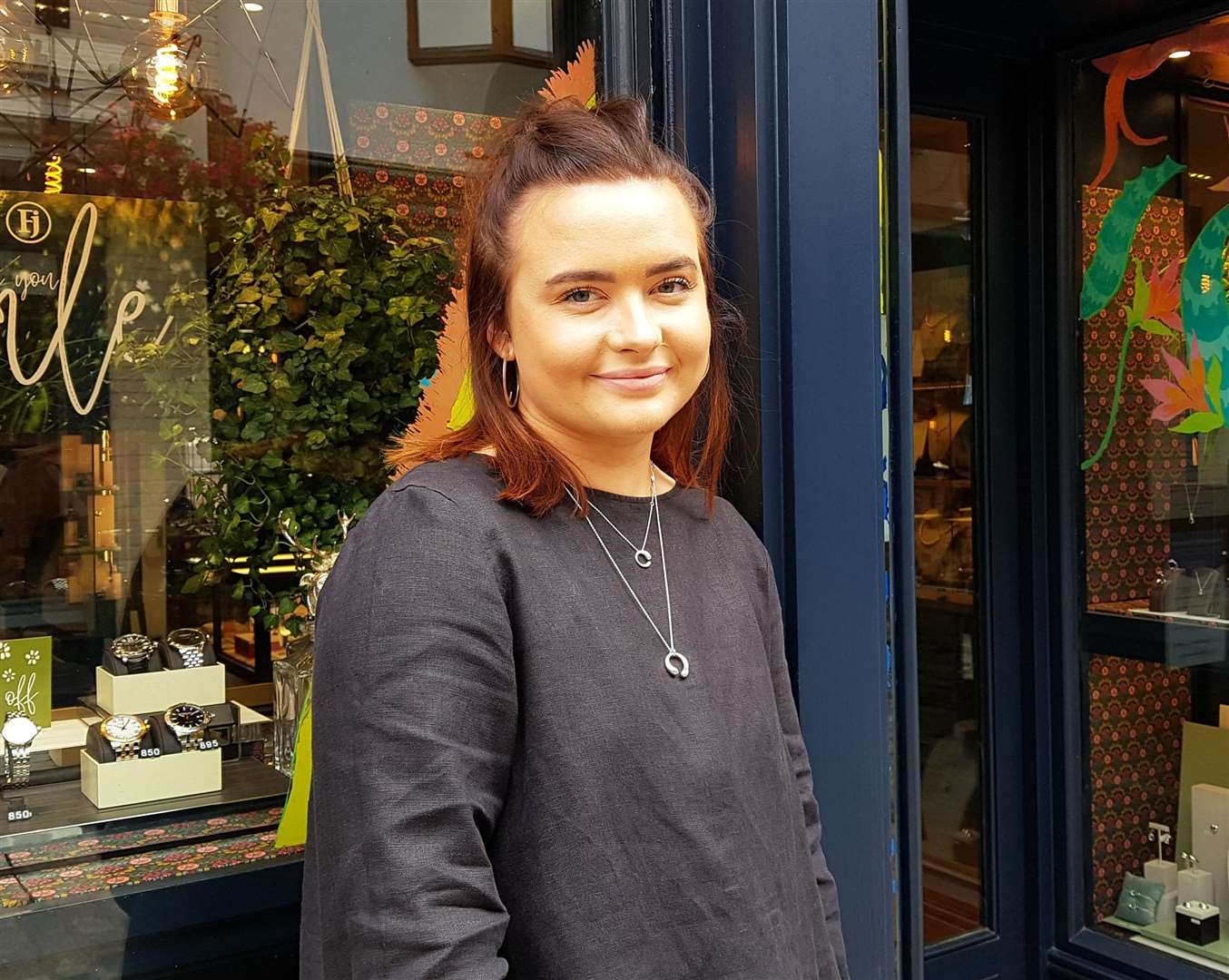 Olivia Stewart, manager of Fitzgerald Jewellers in Burgate, Canterbury