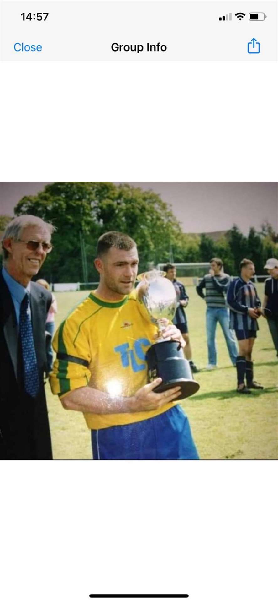 Martin Collins represented both Whitstable and Herne Bay football clubs during his playing career