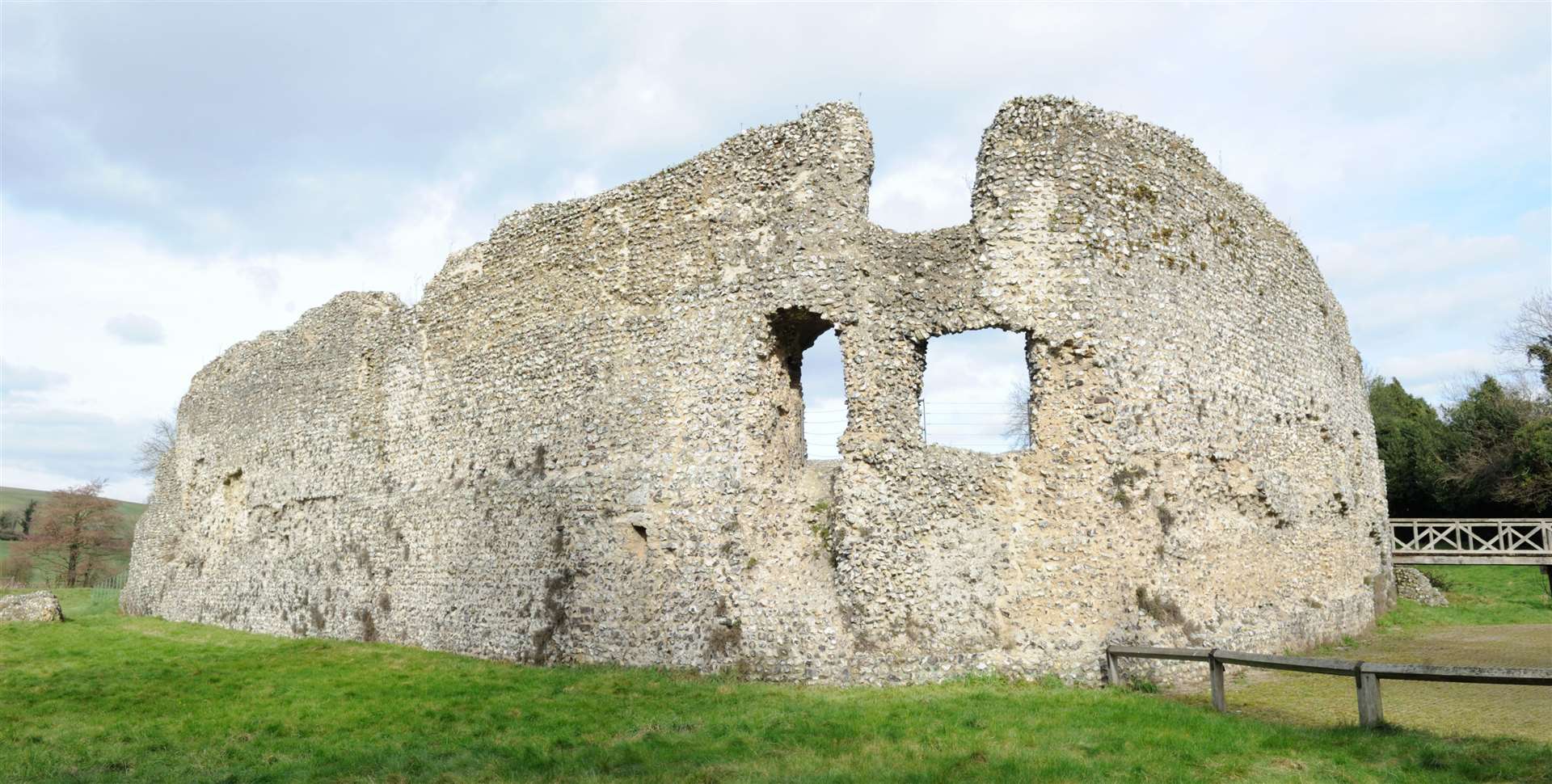 The remaining ruins of Eynsford Castle. Picture: Simon Hildrew