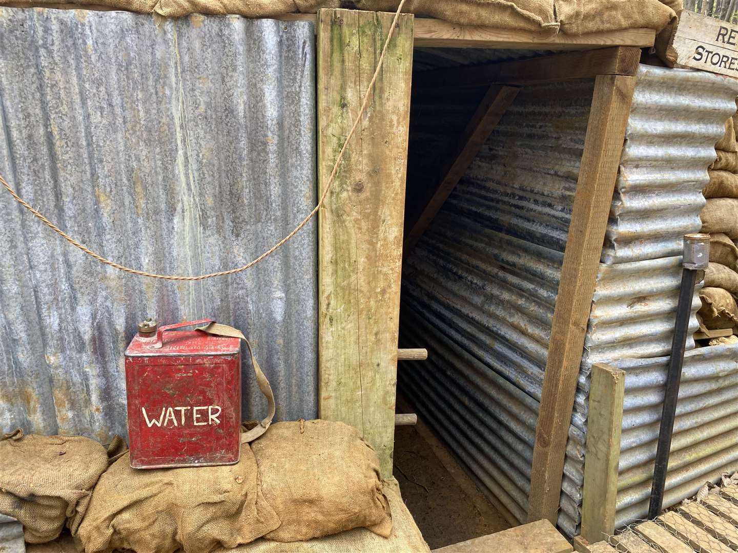 Soldiers would drink water that was stored in fuel cans - most of the time it mixed with the remnants of petrol