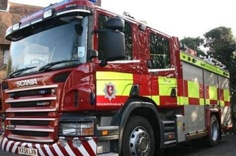 Firefighters were called to a park off Frognal Gardens, Teynham, to rescue a woman and her dog. Stock image