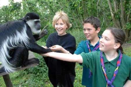 Lizzie Greenwood during her reconnaissance trip around Port Lympne Wild Animal Park in May. Picture: GARY BROWNE