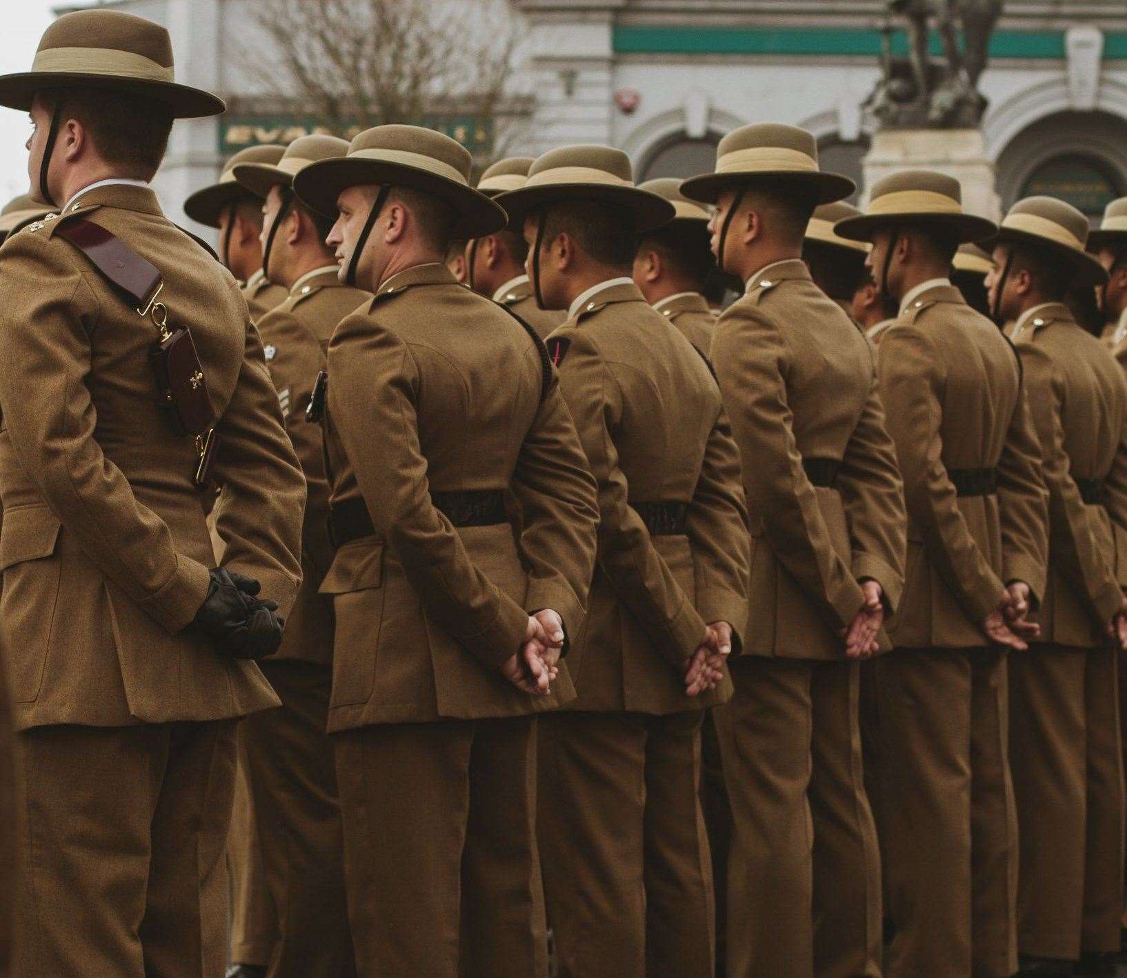 Remembrance Sunday service in Maidstone. Picture: @helloellaxo via Twitter