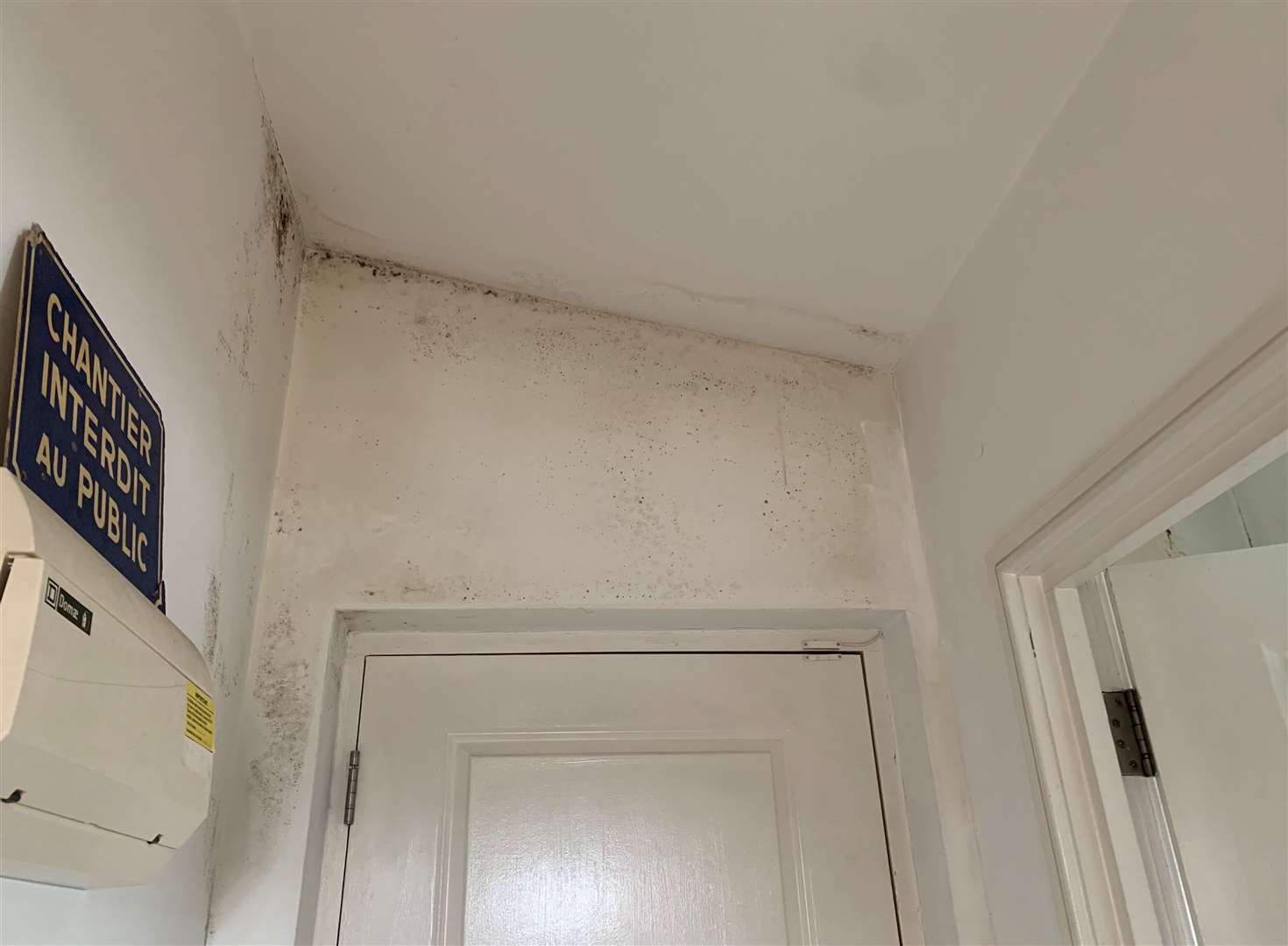 Mould in Peter Batt’s flat in Ramsgate