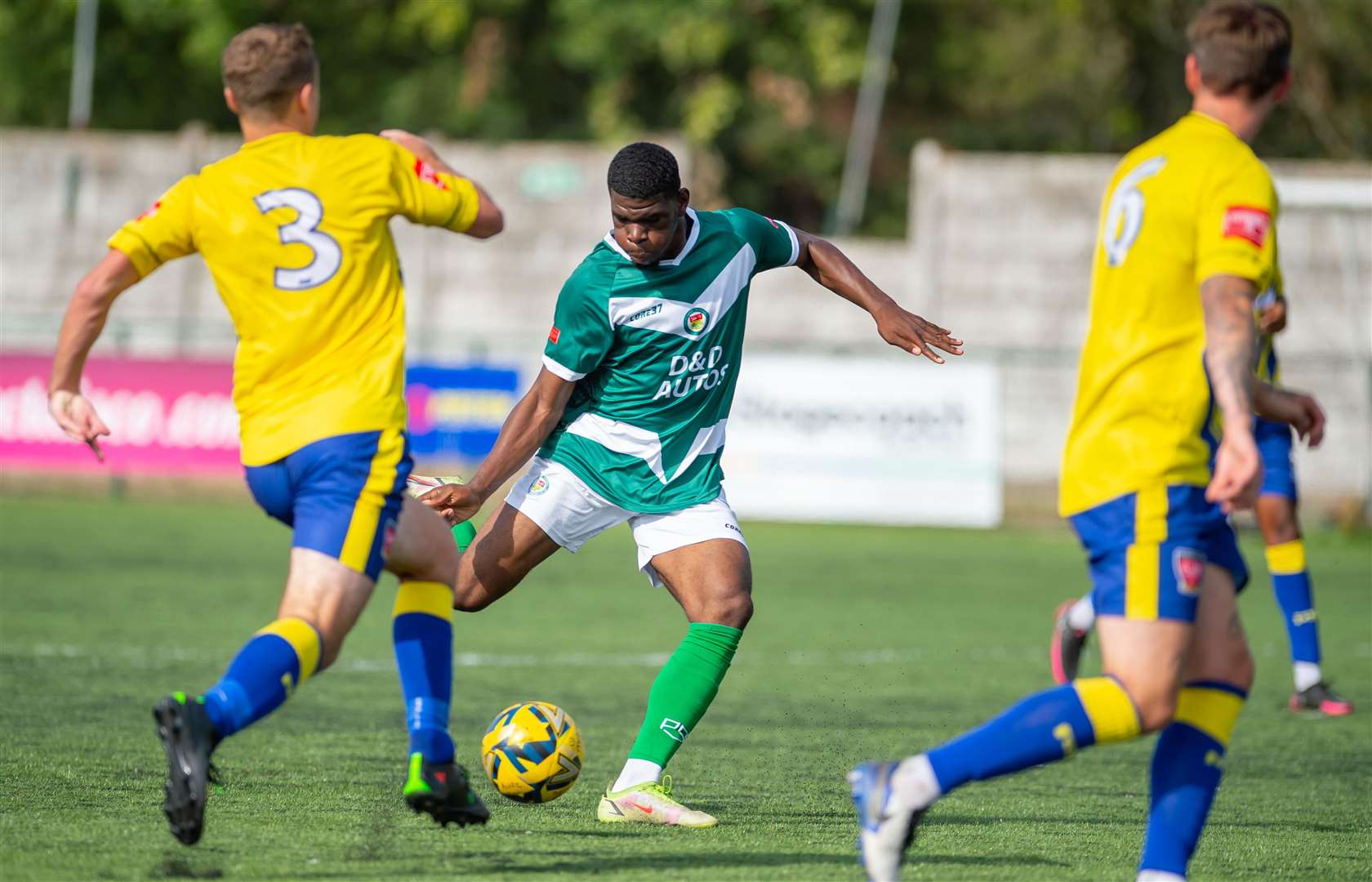 Lauric Diakiesse adds Ashford's second in the FA Cup. Picture: Ian Scammell