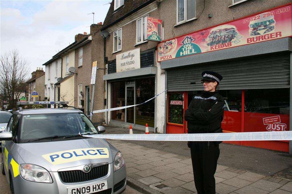 The Dartford takeaway where Ben Mahoney died