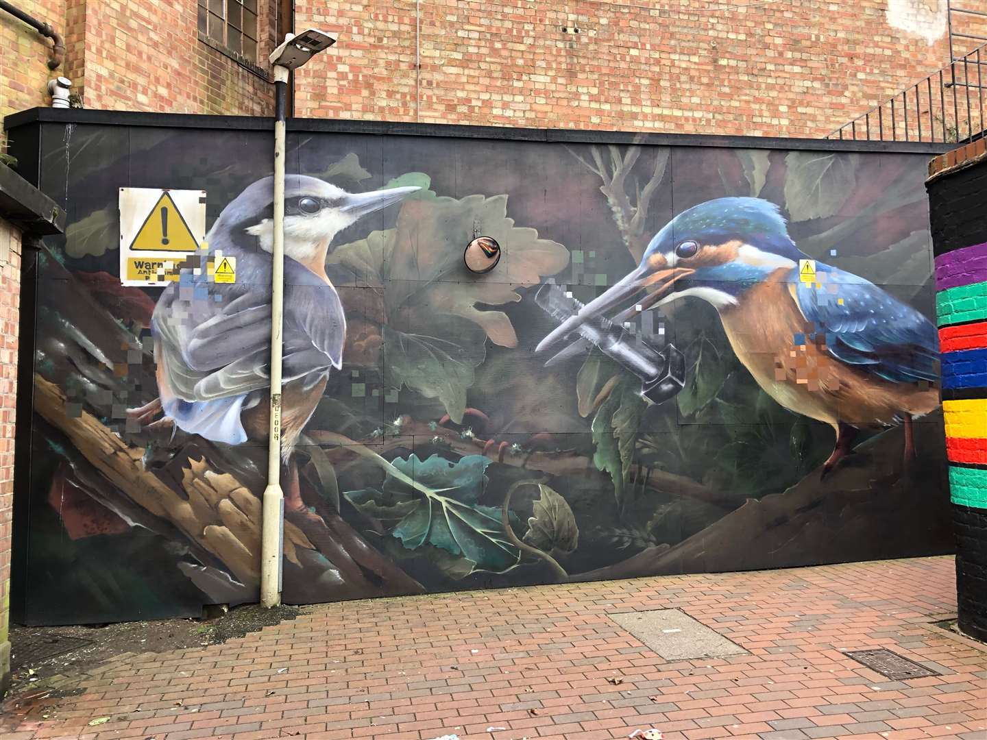 Aspire’s ‘Workshop of the World” mural in St John’s Lane passageway