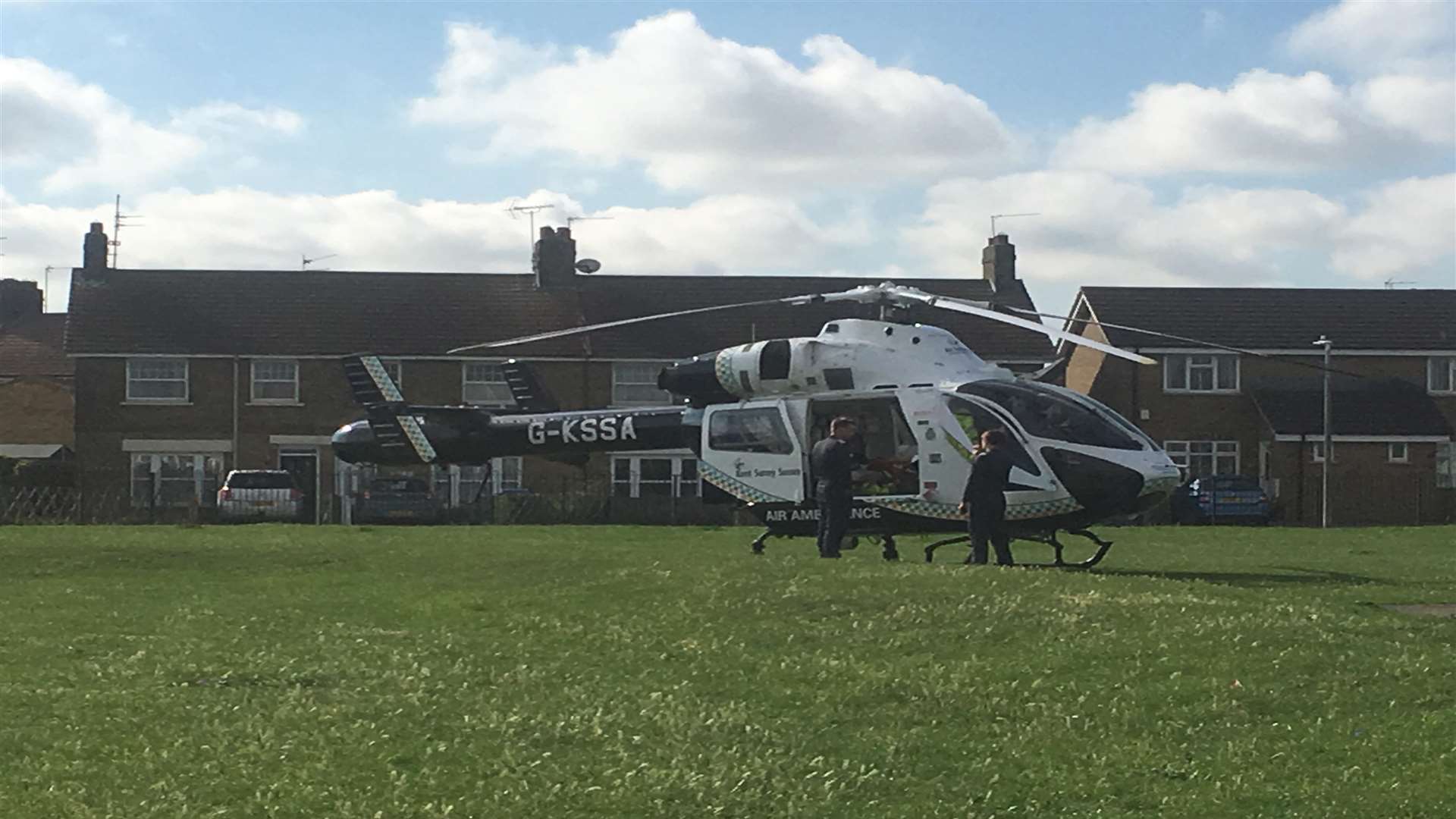 Kent Air Ambulance in Vincent Gardens Sheerness