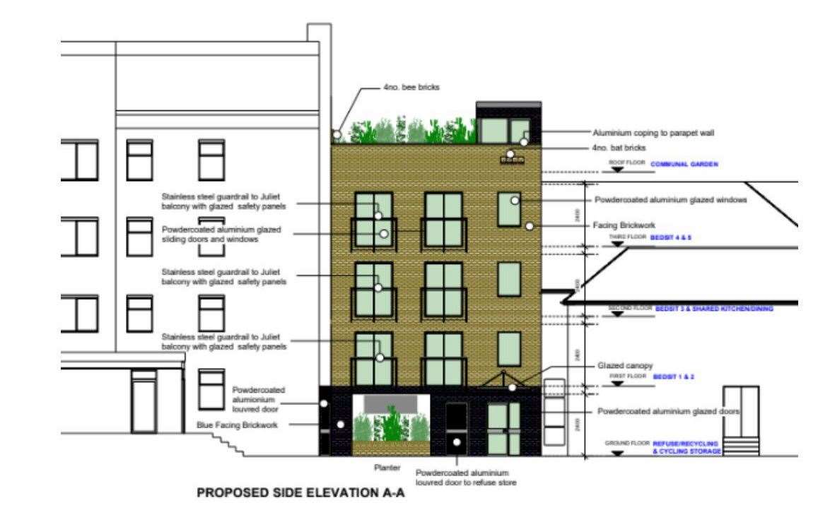 Blueprints of the plans. Photo: t3design studio for Holbrook LLP