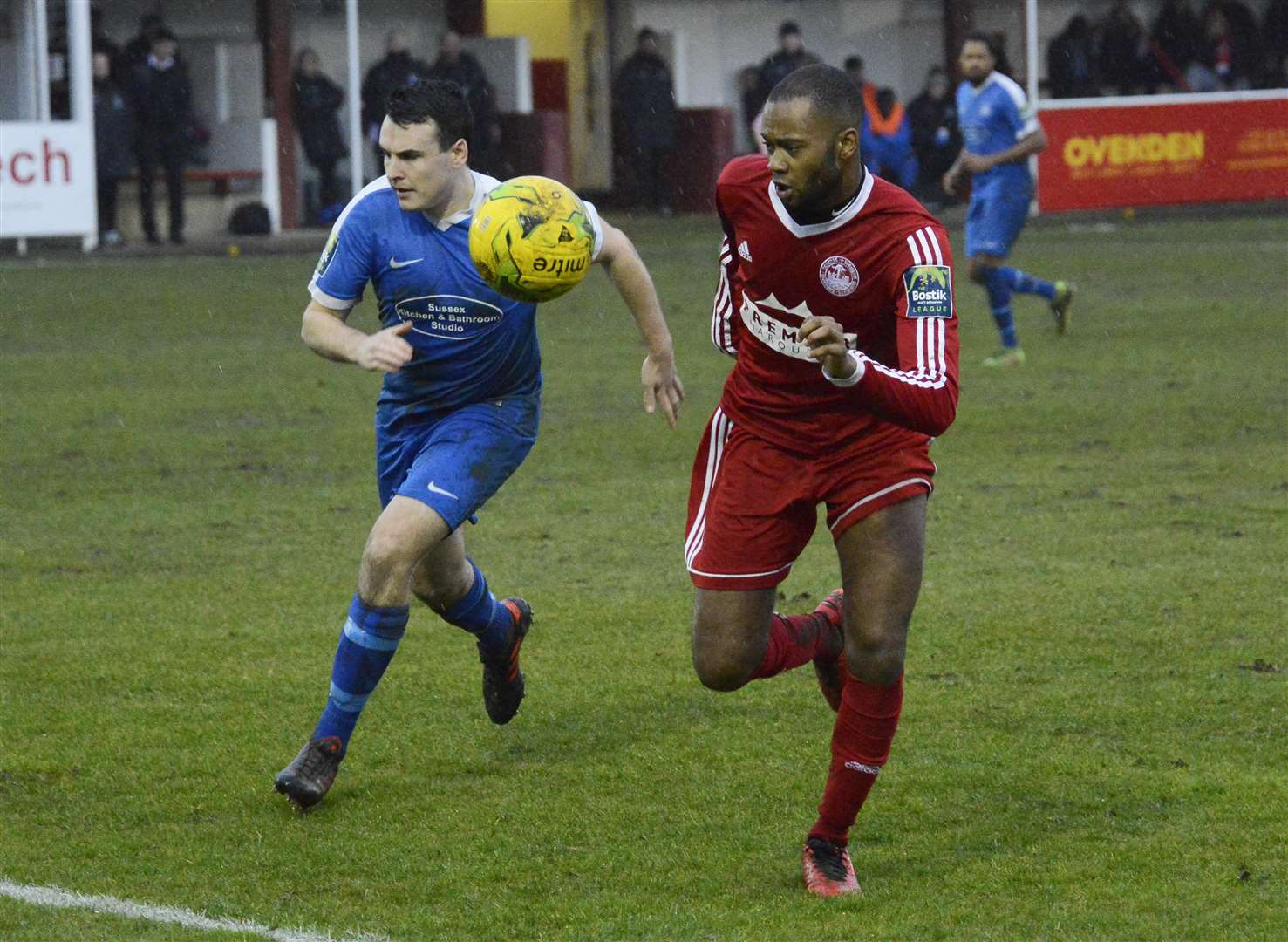 Hythe striker Zak Ansah Picture: Paul Amos