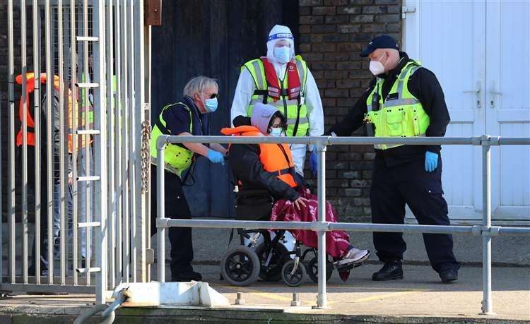 People arriving at Dover