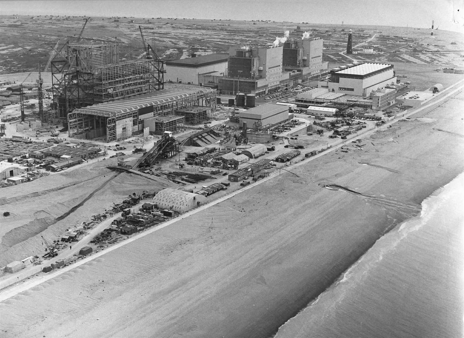 Work continuing on Dungeness B in 1968