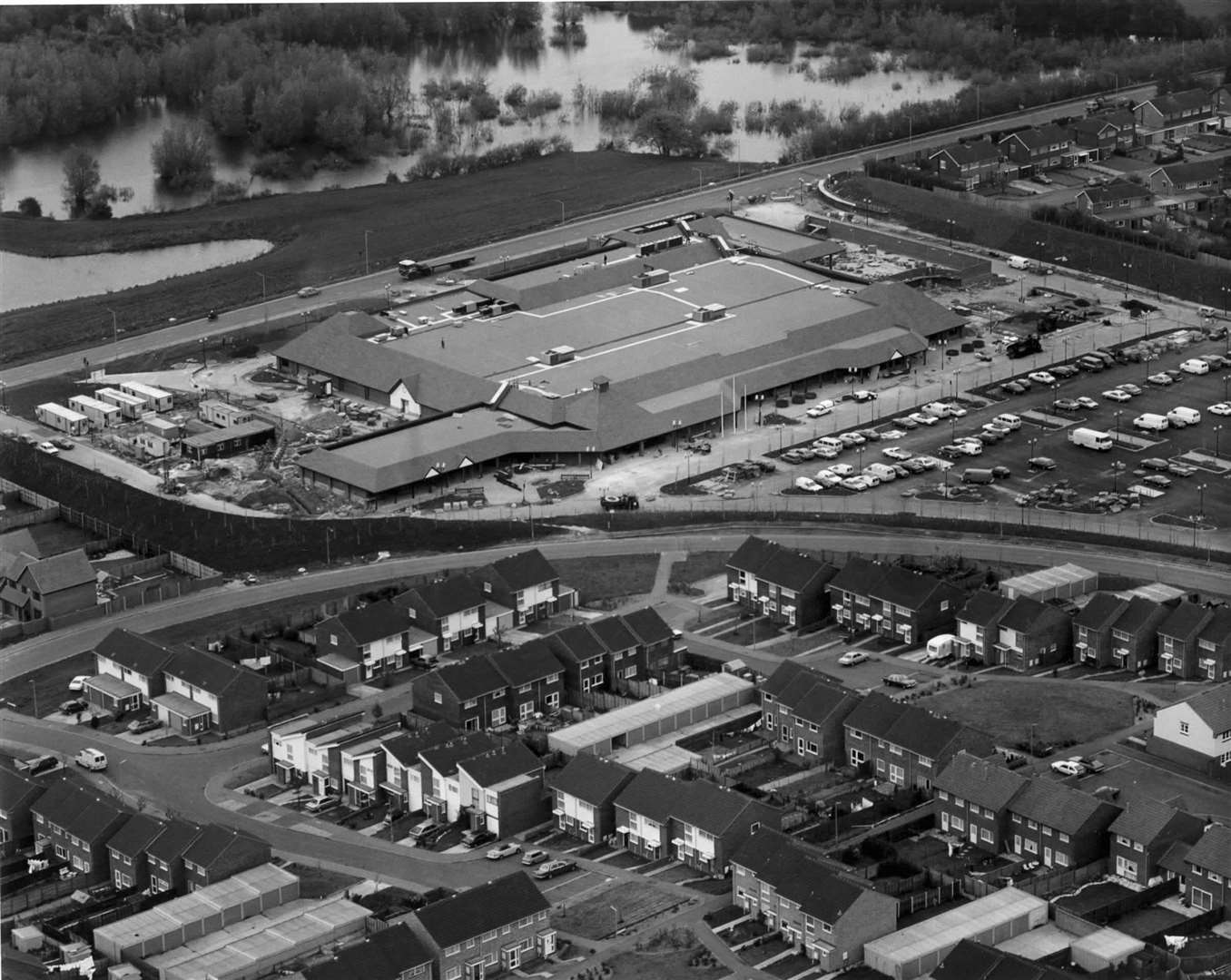 A 1985 shot of the recently opened Tesco store in Larkfield