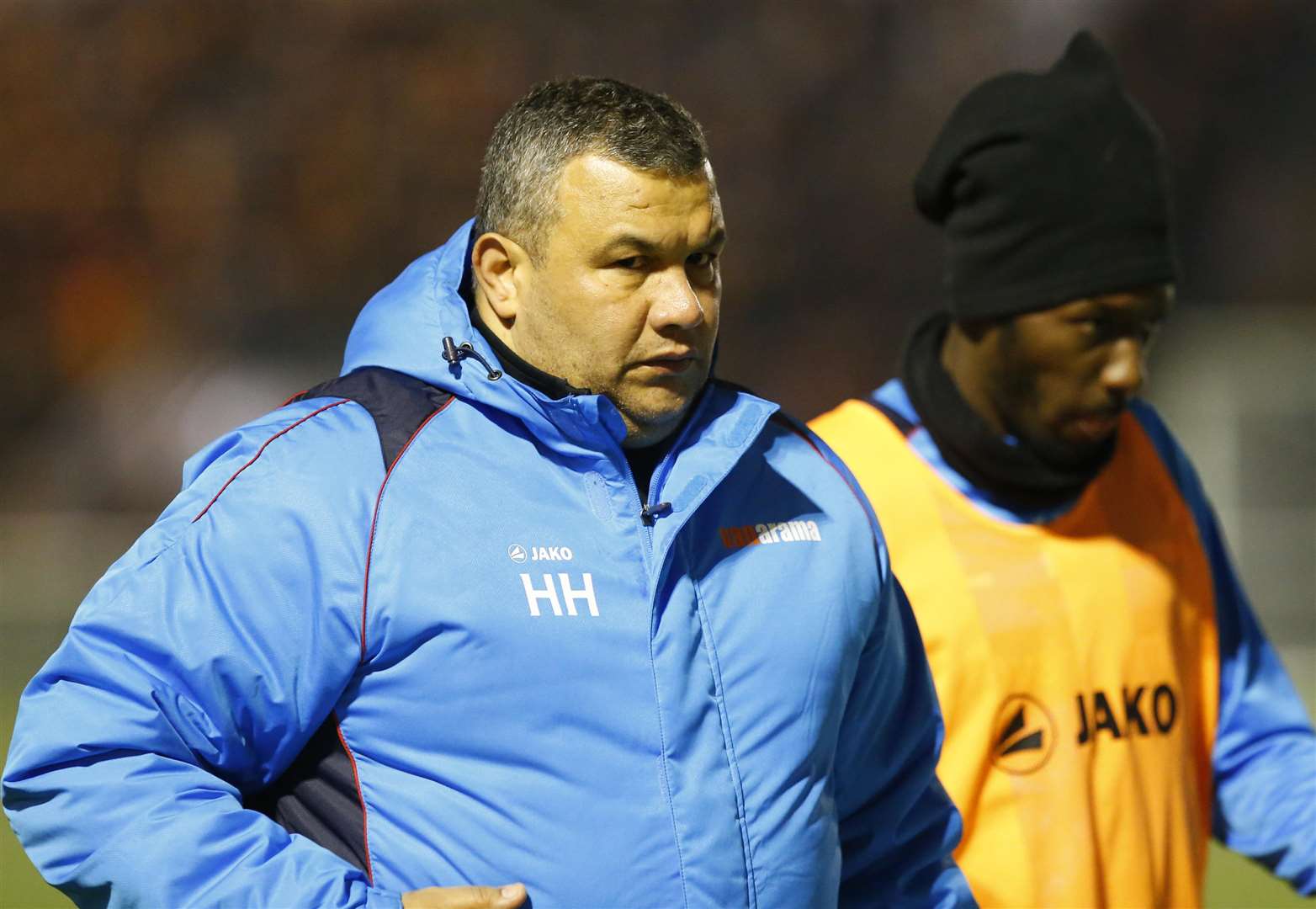 Maidstone United head coach Hakan Hayrettin with returning captain Blair Turgott Picture: Andy Jones