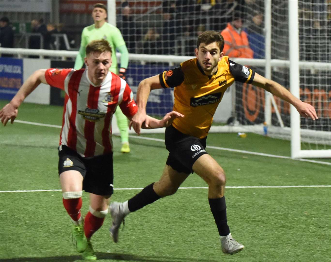 Hady Ghandour made his comeback from a groin op against Altrincham. Picture: Steve Terrell