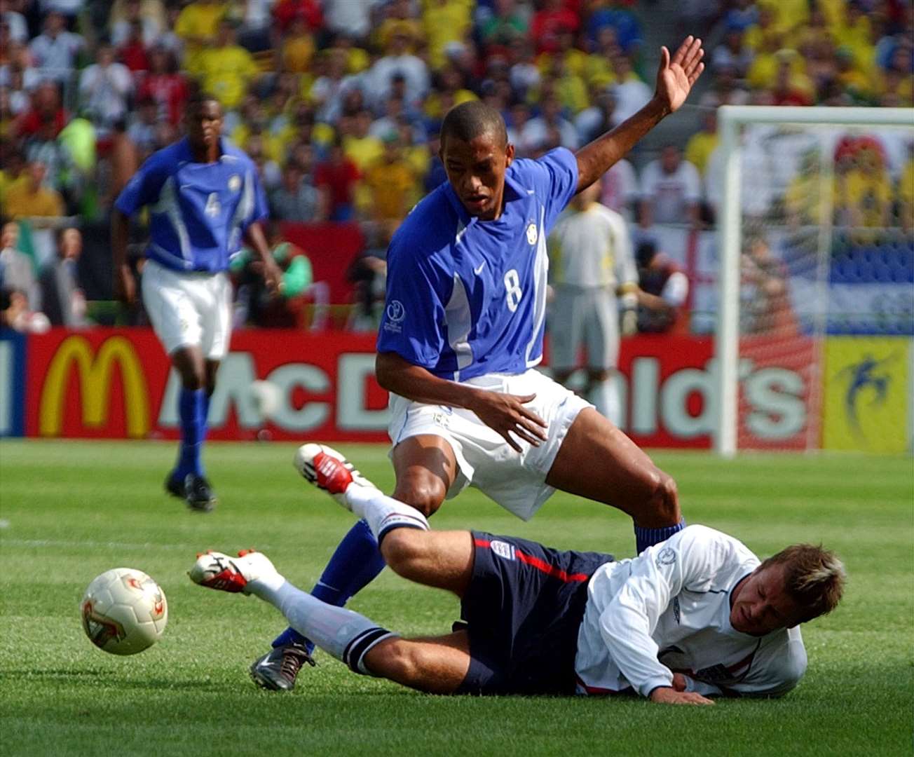 The son of Brazil midfielder Gilberto Silva is playing in the Kent County League Picture: AP Photo/Kevork Djansezian