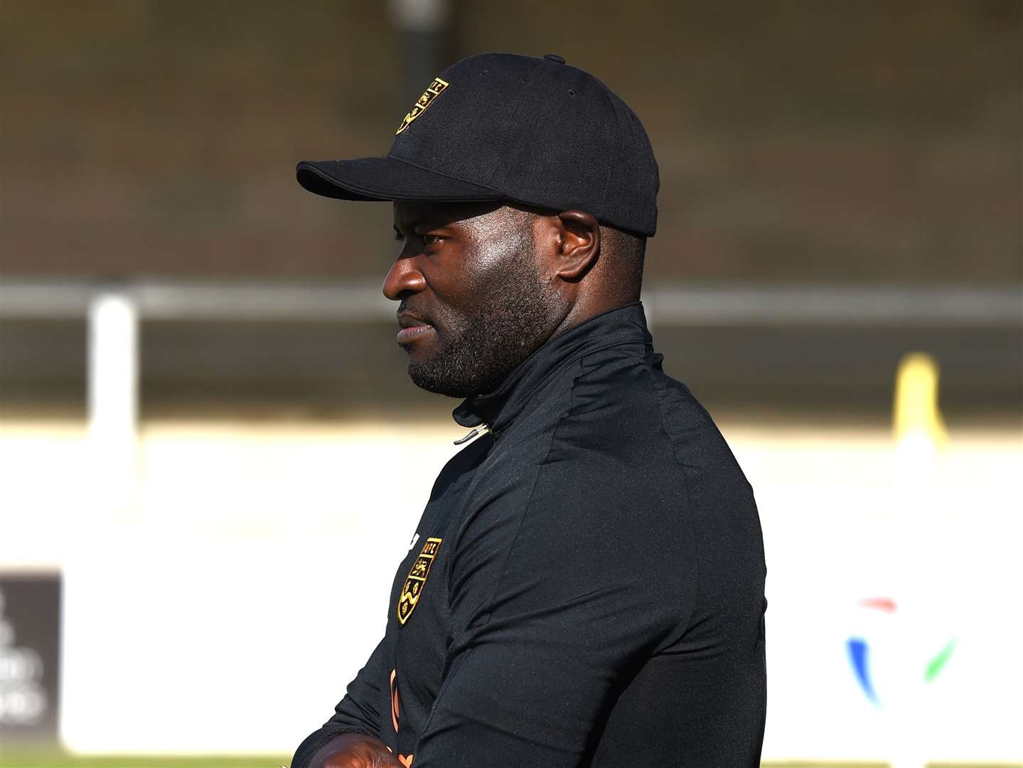 Maidstone United manager George Elokobi. Picture: Steve Terrell