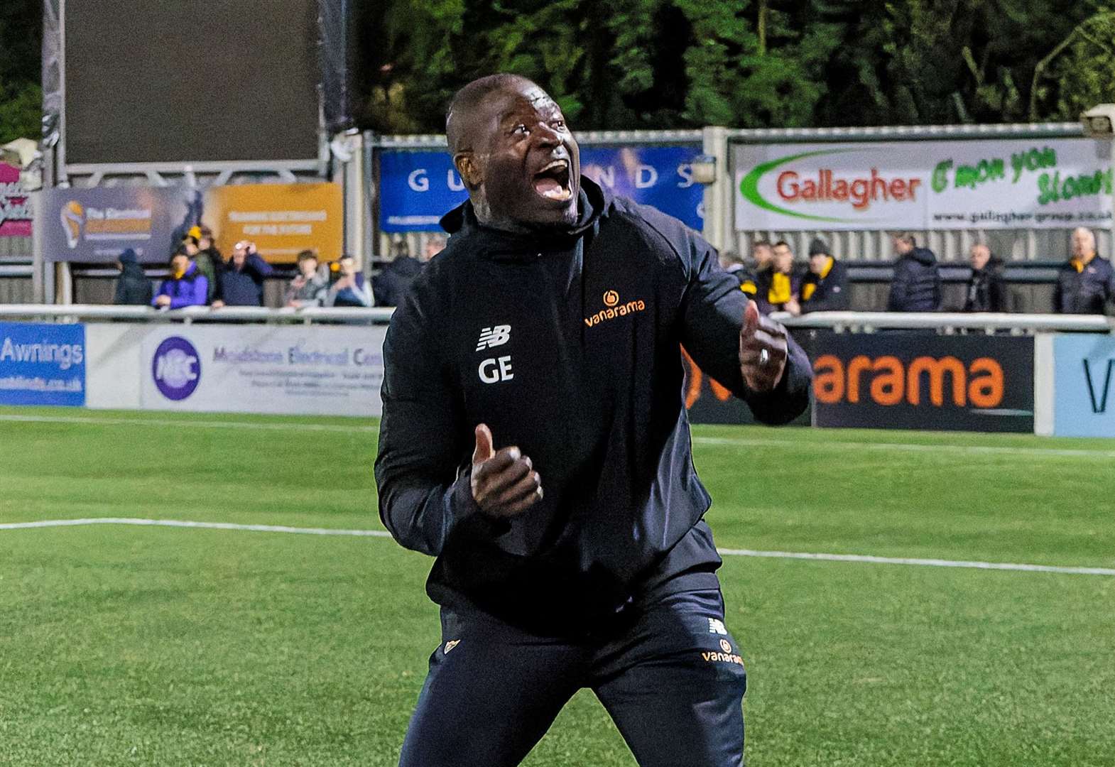 Maidstone United manager George Elokobi. Picture: Helen Cooper