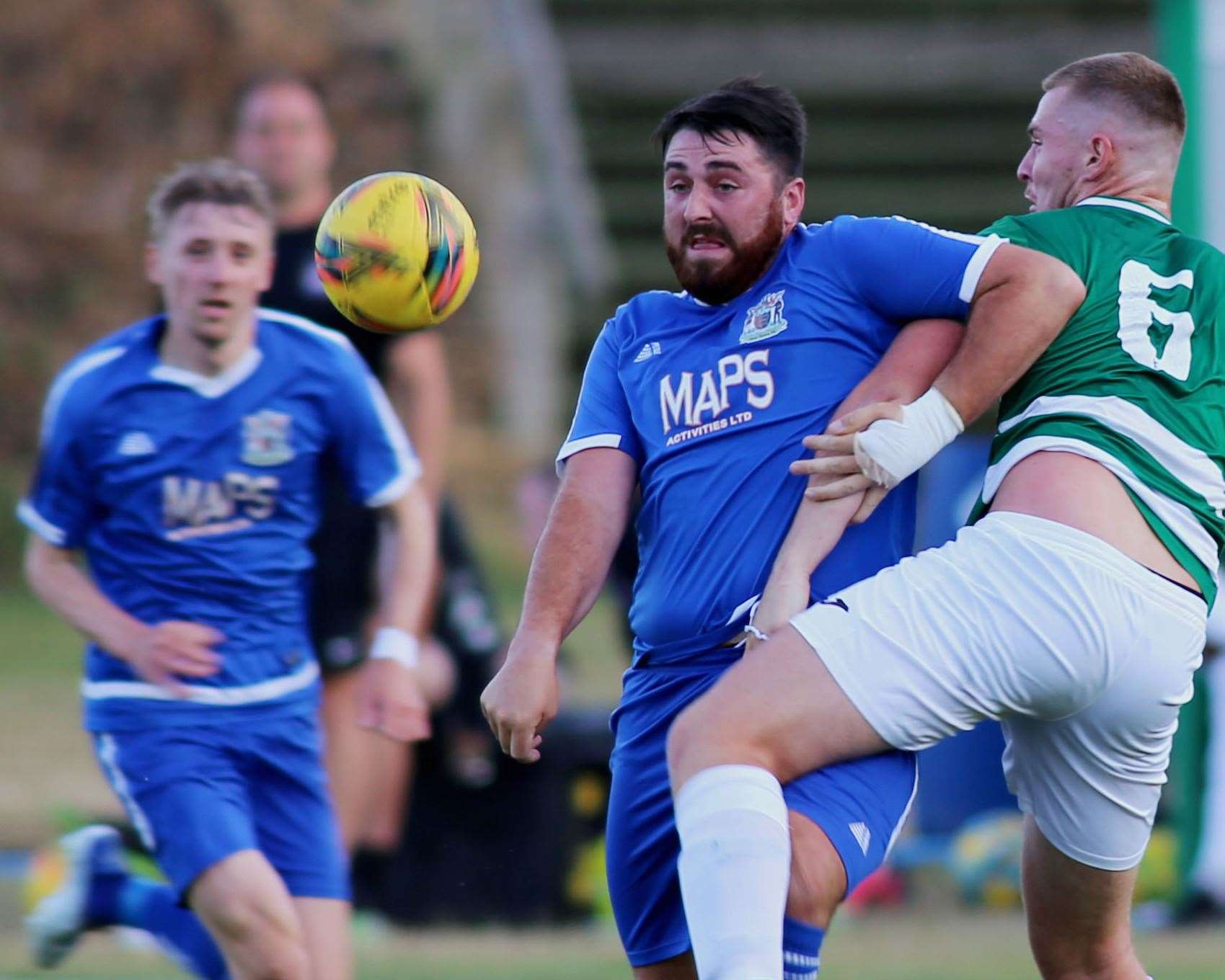 Deal striker Connor Coyne in action. Picture: Paul Willmott