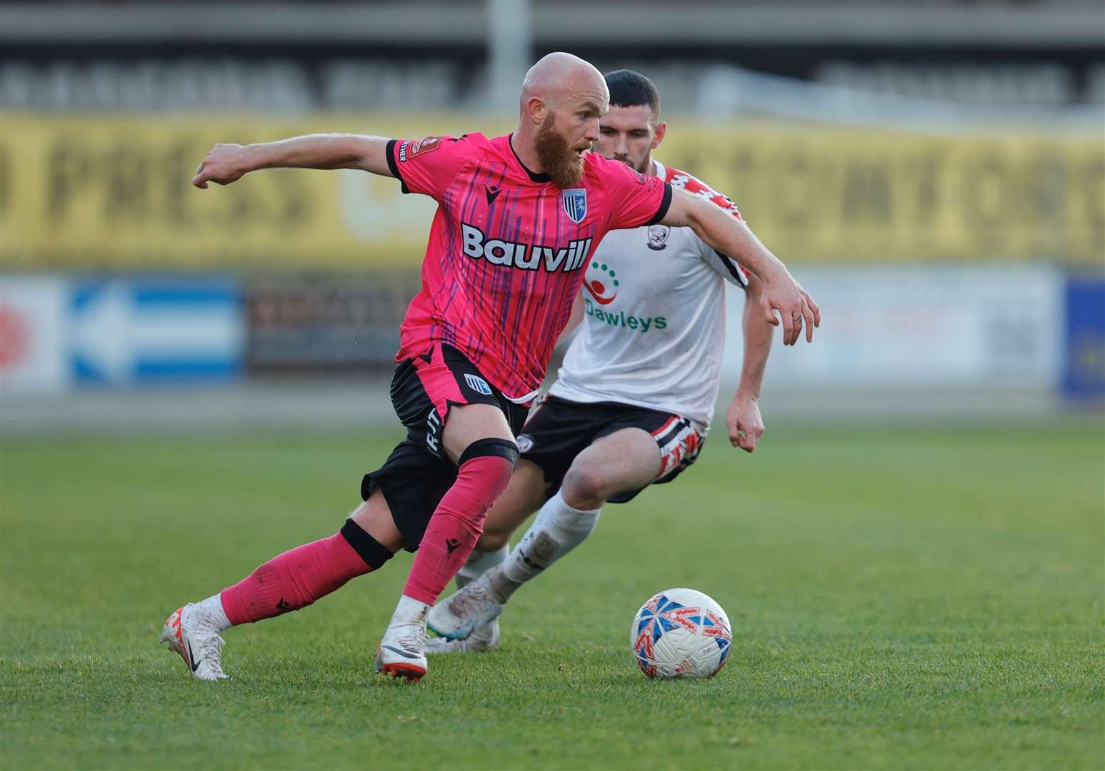 Jonny Williams on the ball for the Gills Picture: @Julian_KPI