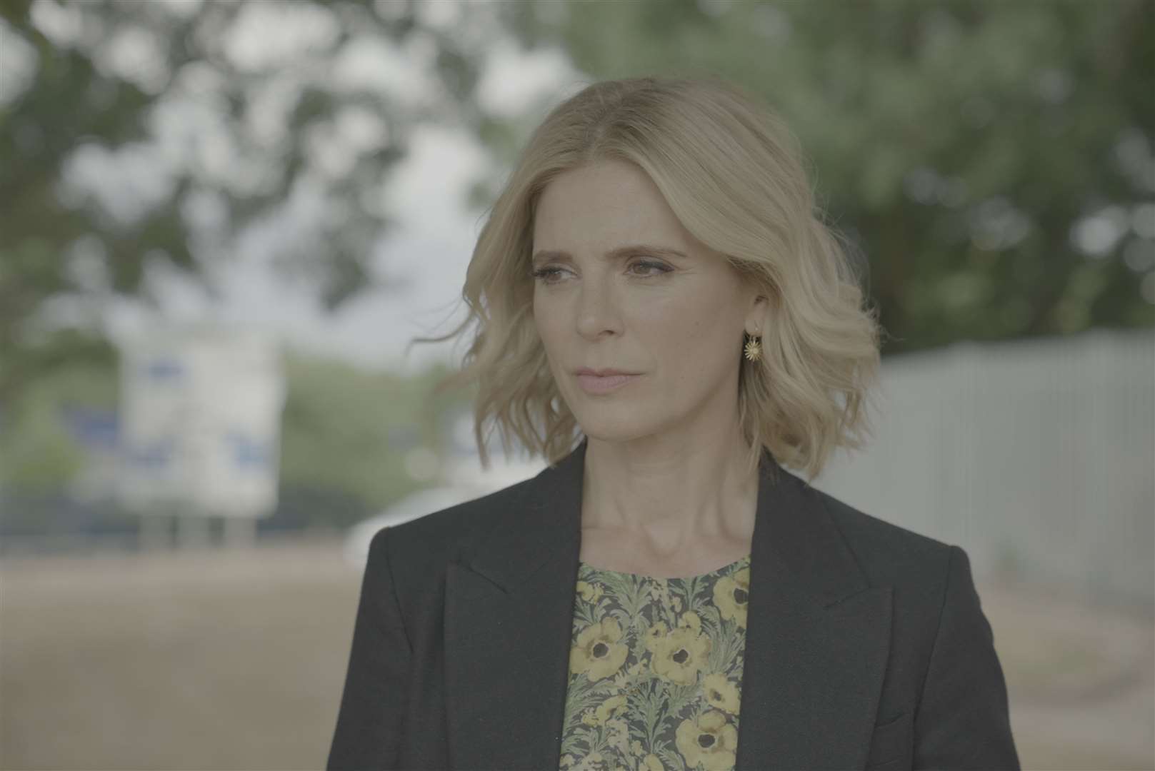 Emilia Fox, visits Swanley in Murdertown episode two