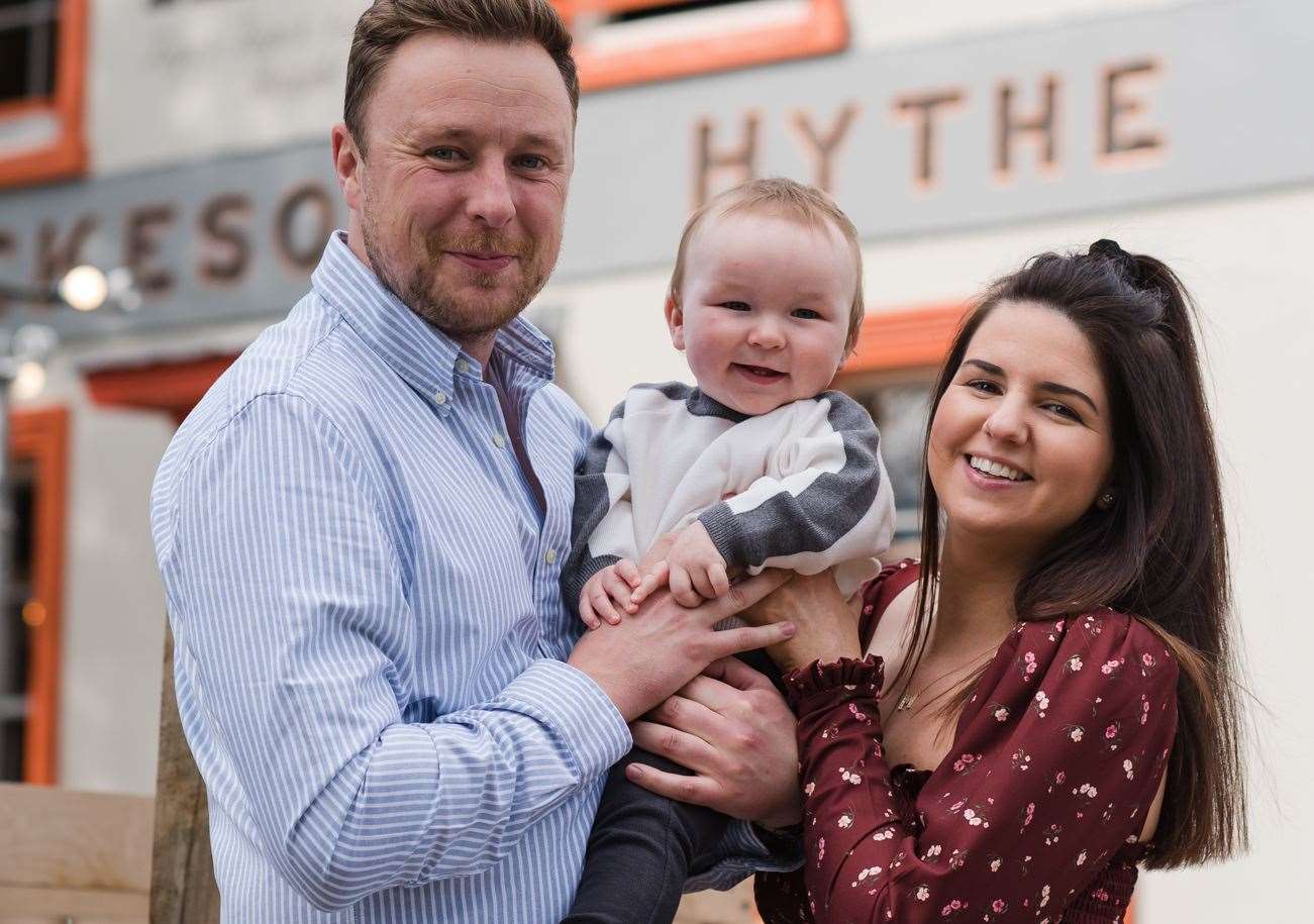 Will and Nadine Sheldon with their son, Monty