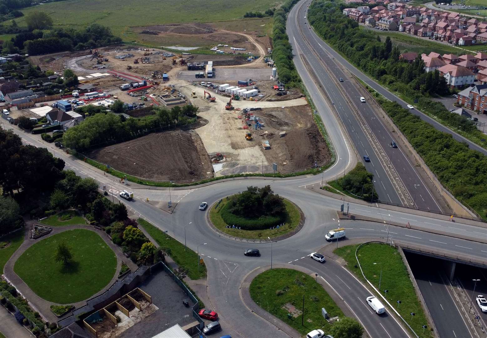 Concerns have been raised about having a shorter Thanet Way on-slip as part of a reconfigured roundabout. Pic: Barry Goodwin