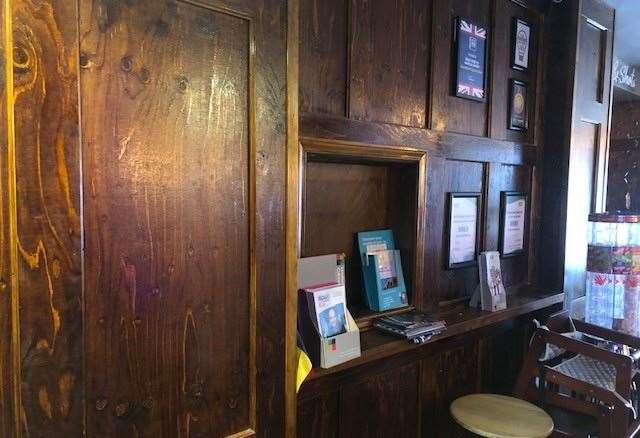 Much of this Grade Listed property has been modernised, but you can still see the history with this wood panelling